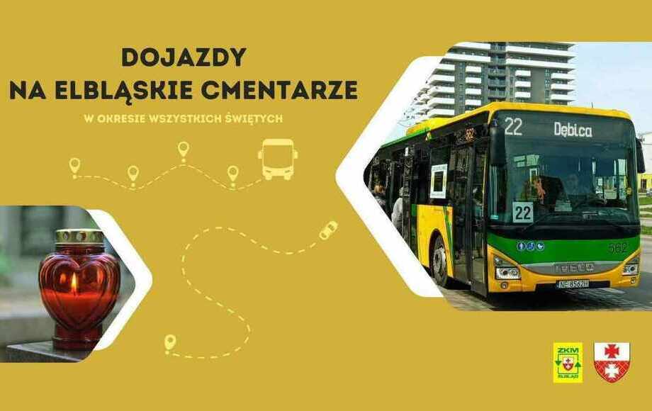 Zdjęcie do Zobacz jak dojechać na elbląskie cmentarze 