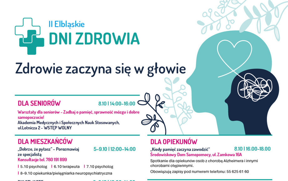 Zdjęcie do Zdrowie zaczyna się w głowie - Elbląskie Dni Zdrowia 2026...