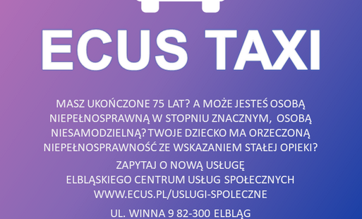 Zdjęcie do Skorzystaj z ECUS Taxi