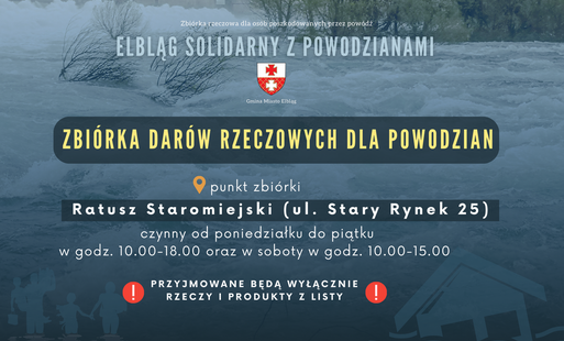 Zdjęcie do Zbiórka rzeczowa dla powodzian