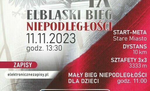 Zdjęcie do Nadchodzi 9. Elbląski Bieg Niepodległości 