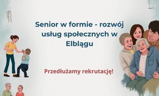 Zdjęcie do Rekrutacja uzupełniająca do projektu „Senior w formie”!