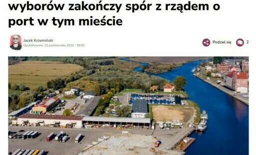 Zdjęcie do Wynik wyborów zakończy spór z rządem o port w tym mieście?