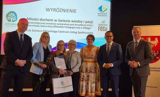 Zdjęcie do Klub Seniora ECUS z wyr&oacute;żnieniem za wsp&oacute;łpracę z Biblioteką Pedagogiczną 