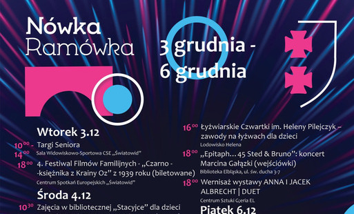 Zdjęcie do N&oacute;wka Ram&oacute;wka 3-6 grudnia