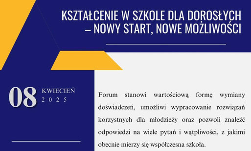 Zdjęcie do Kształcenie w szkole dla dorosłych