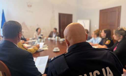 Zdjęcie do Posiedzenie sztabu kryzysowego przed nadchodzącym weekendem