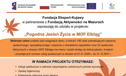 Zdjęcie do Pogodna Jesień Życia w MOF Elbląg