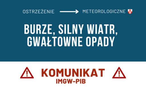 Zdjęcie do Ostrzeżenie meteorologiczne &ndash; burze (2. stopień)
