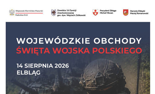 Zdjęcie do Wojew&oacute;dzkie Obchody Święta Wojska Polskiego w Elblągu