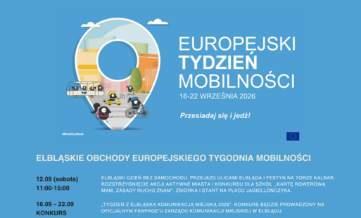 Zdjęcie do Elbląg też będzie obchodzić Europejski Tydzień Mobilności