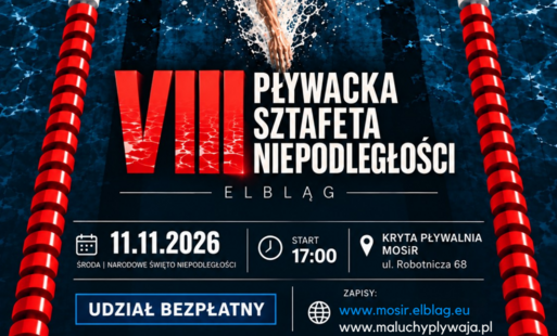 Zdjęcie do Wystartuj w VIII Pływackiej Sztafecie Niepodległości