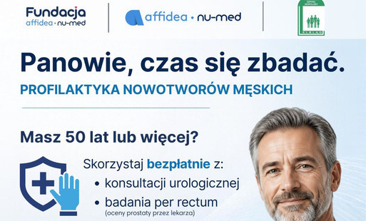Zdjęcie do Bezpłatna akcja profilaktyczna dla mężczyzn, mieszkańc&oacute;w Elbląga i okolic