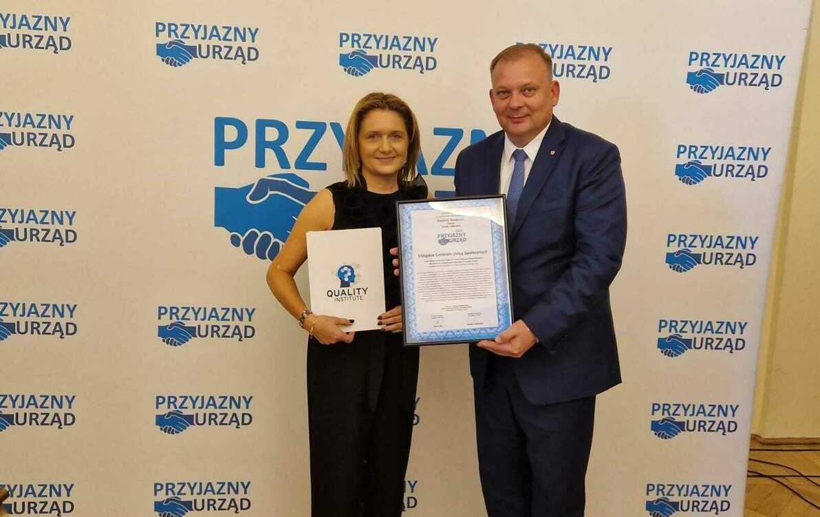  Znak jakości „Przyjazny Urząd” dla Elbląskiego Centrum Usług Społecznych