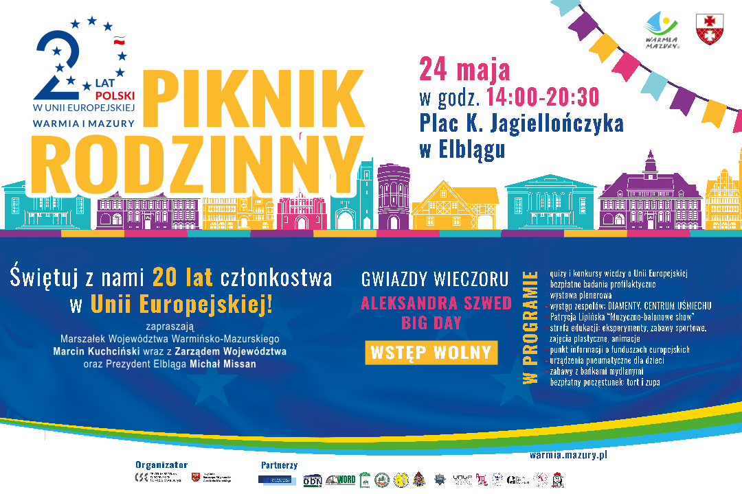 Piknik pełen radości - świętujemy 20 lat Polski w Unii Europejskiej!