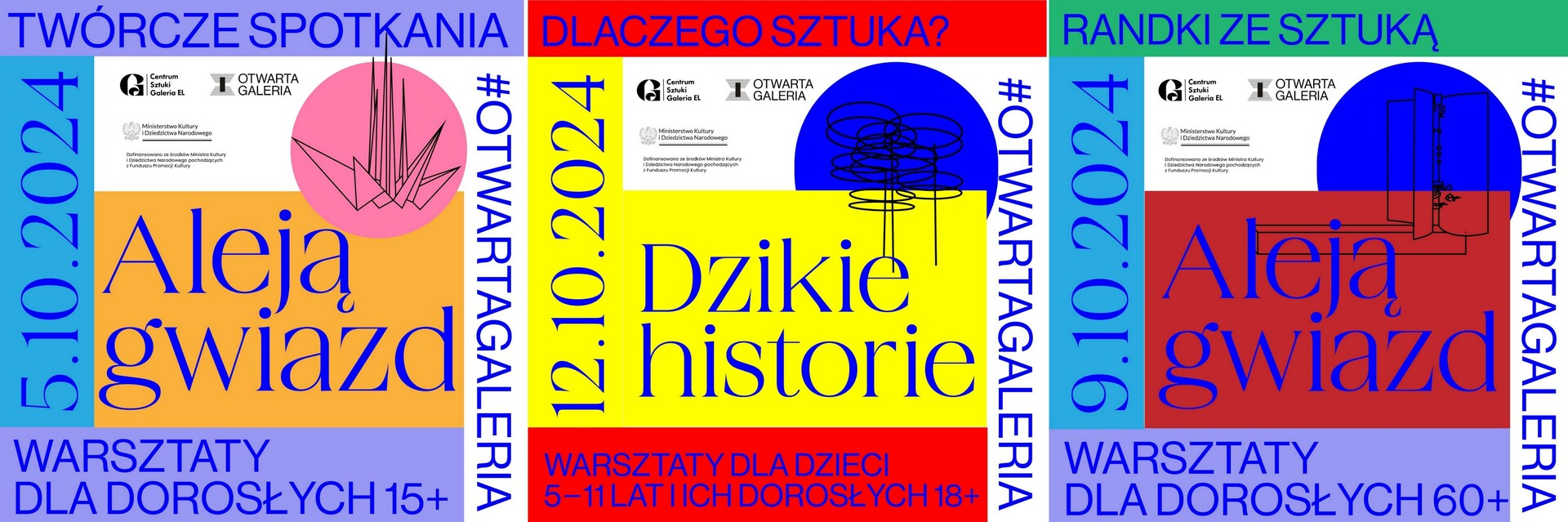 PAŹDZIERNIKOWE WARSZTATY W GALERII EL - Dla dorosłych, seniorów i dzieci z opiekunami