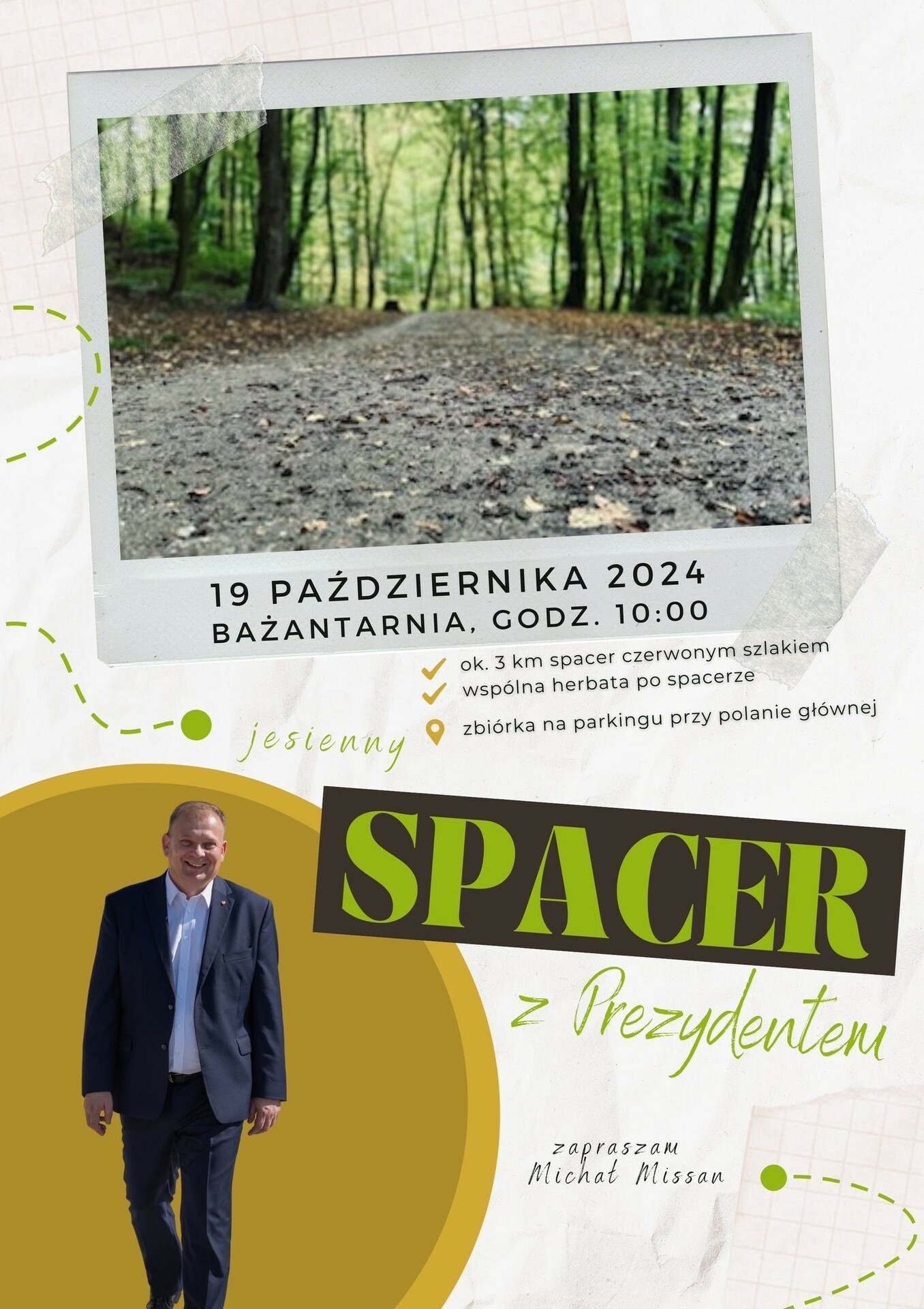 Jesienny spacer z prezydentem