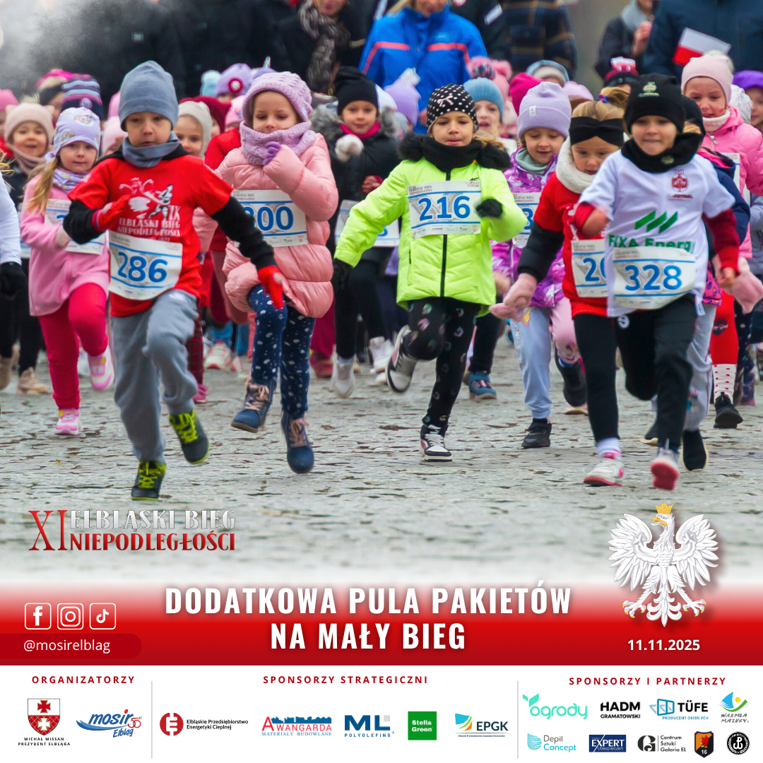 Dodatkowe miejsca w&nbsp;Małym Biegu Niepodległości