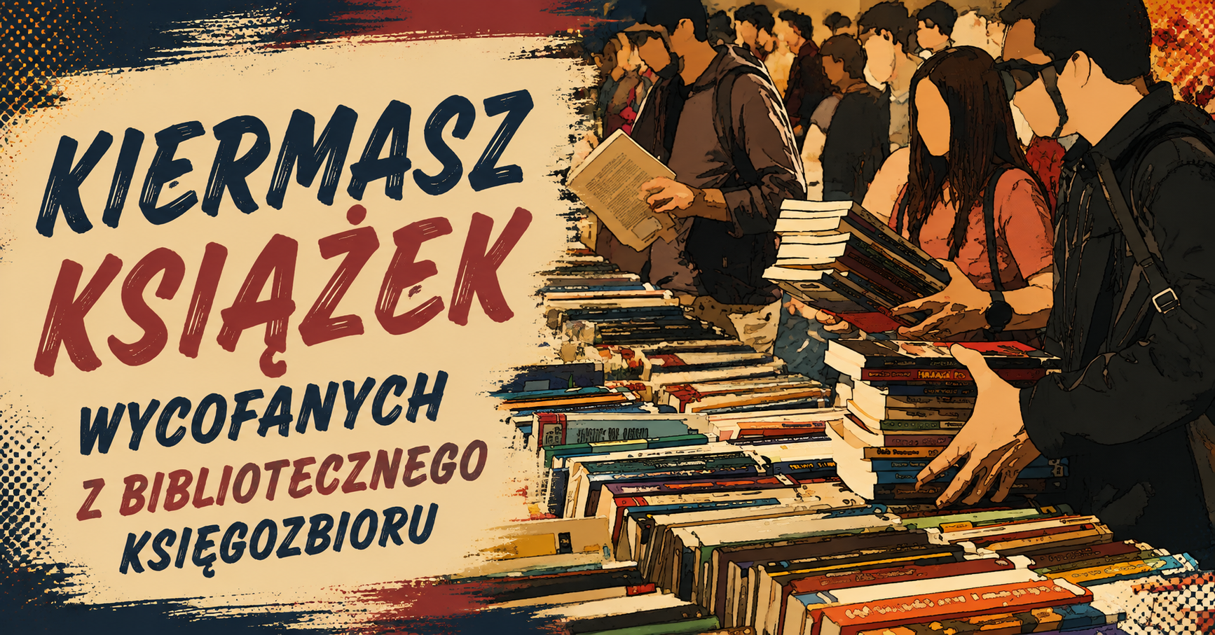 Kiermasz książek wycofanych z&nbsp;bibliotecznego księgozbioru