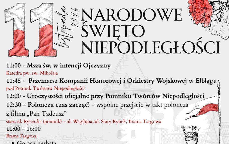 Obchody Narodowego Święta Niepodległości w Elblągu